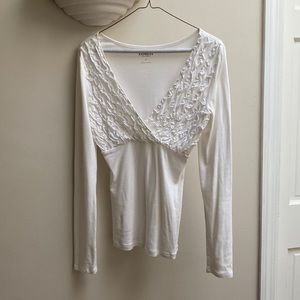 Long sleeve white shirt